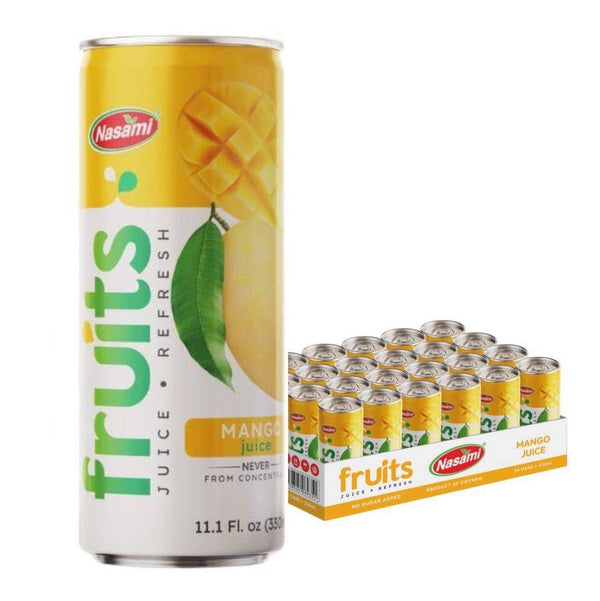 NASAMI Mango Juice 100% Not From Concentrate, No Sugar Added, Natural Fruit Drink,