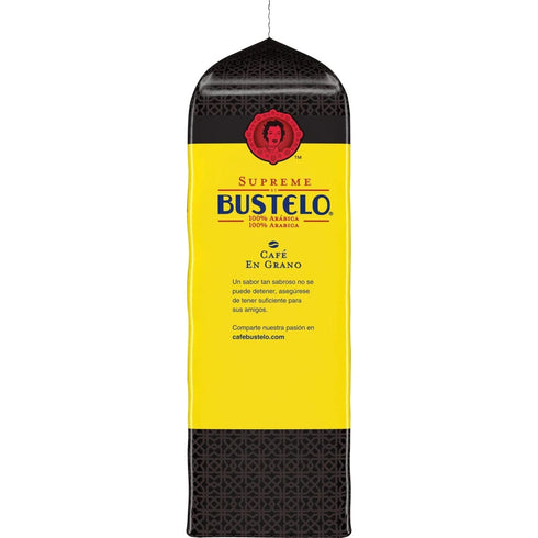 32 oz., (SMU01800) Supreme Bustelo Espresso Style Whole Bean Coffee, Dark Roast, Each