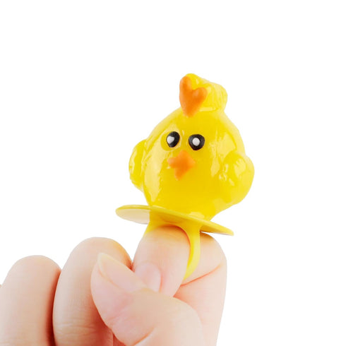 40 Count Easter Ring Lollipops Candy, Bunny, Chick, Carrot, Egg Suckers Individually Wrapped Bulk for Easter Basket