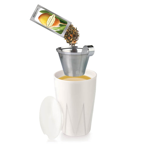 15 Tea Forte Single Steeps Loose Leaf Tea Sampler, Assorted Variety Tea Box, Single Serve Pouches, Classic Tea