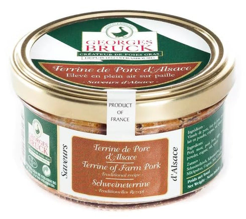GEORGES BRUCK, 7 rue Fries, 67000 Strasbourg, FRANCE GEORGES BRUCK - FOIE GRAS de STRASBOURG, ALSACE - Alsatian Pork Terrine