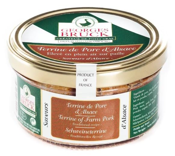 GEORGES BRUCK, 7 rue Fries, 67000 Strasbourg, FRANCE GEORGES BRUCK - FOIE GRAS de STRASBOURG, ALSACE - Alsatian Pork Terrine