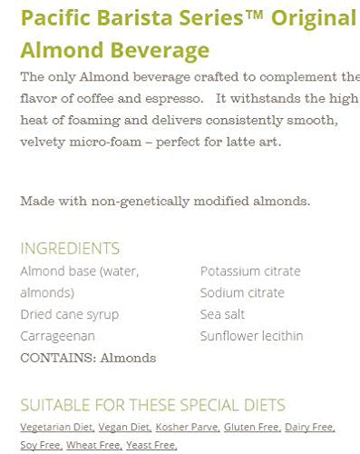 32 Oz Pack 3 Pacific Barista Series Original Almond Beverage