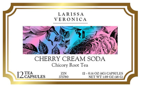 Larissa Veronica (12 575780) 3 Pack Cherry Cream Soda Chicory Root Tea (Single Serve K-Cup Pods) pods, ZIN: