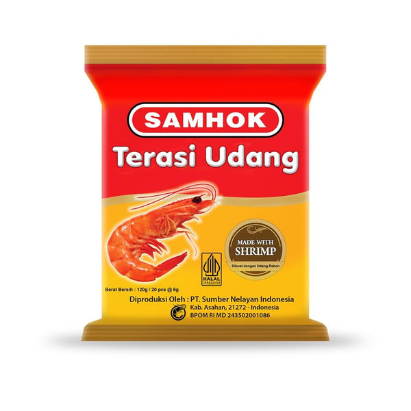 Generic Samhok, Indonesian Shrimp Paste, Terasi Udang, 20sachet (Pack of 1)
