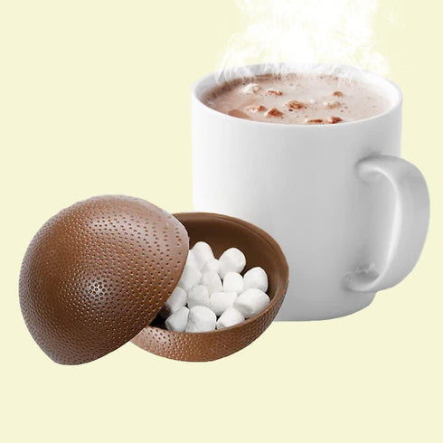 3-Pack Christmas Hot Milk Chocolate Bombs, Chocolaty Hallow Filled with Mini Marshmallows Birthday, Cocoa Bombs