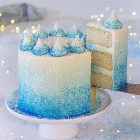 150g (5.3 oz) Blue Sanding Sugar - Edible Sparkling Sugar for Baking Decorations, Cookies, Cakes, Cupcakes, Ice Cream