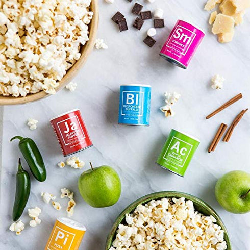 Pack 6 Set Spiceology Popcorn Seasoning Variety Gourmet Popcorn Spices & Seasonings Apple Cinnamon, Bleu Cheese