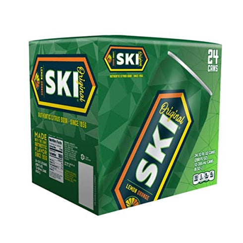 SUPOOBE Ski Citrus Soda, 12 oz (24 Cans)