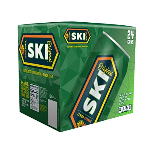 SUPOOBE Ski Citrus Soda, 12 oz (24 Cans)