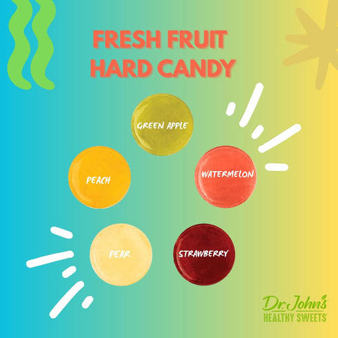 100 Count, 1 LB Dr. Johns Sugar Free Candy, Healthy Hard Candy with Zero Sugar, Low Calorie Snacks, Keto Friendly