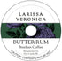 Larissa Veronica Butter Rum Brazilian Coffee (Single Serve K-Cup Pods) (Gourmet, Naturally Flavored, Whole