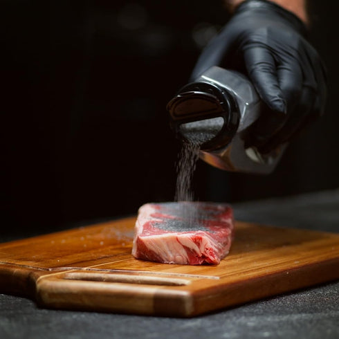 5.5 oz Dusted Steak and Burger Seasoning: Achieve the Perfect Charcoal Sear on Your Meat with a Grill or Cast Iron