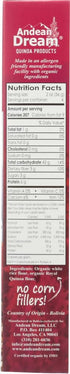 Andean Dream 8 oz Organic Quinoa Pasta Fusilli Gluten Free Box by