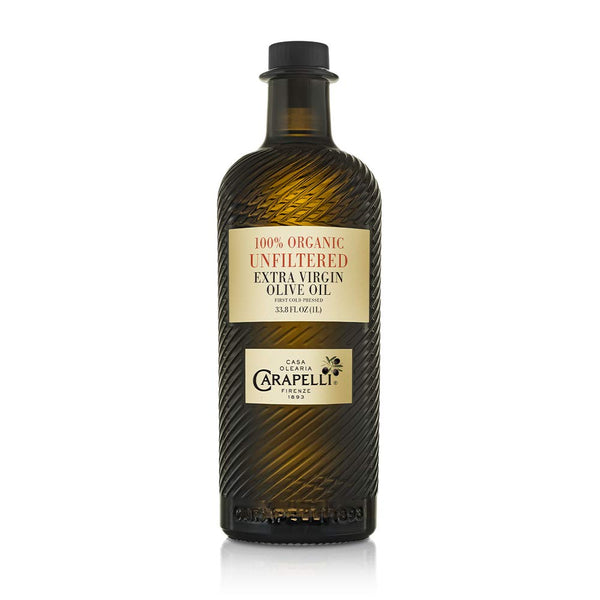 Carapelli - Unfiltered Organic Extra Virgin Olive Oil: First Cold-Pressed EVOO 33.8