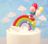 Rainbow Cake Topper Cupcake Pick - Wedding Birthday Party Favor Dessert Rainbow Design Cake Pick