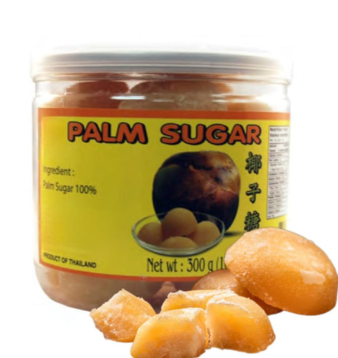 300 Grams of Pure Premium Golden Thai Palm Sugar: Natural Sweetener, Ingridient