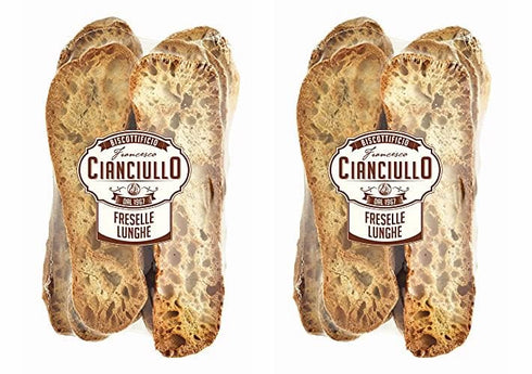 Laura's GOURMET SELECTION Cianciullo Freselle, Traditional Italian Toasted Bread, Pack of 2, 10.58 Oz, Crunchy