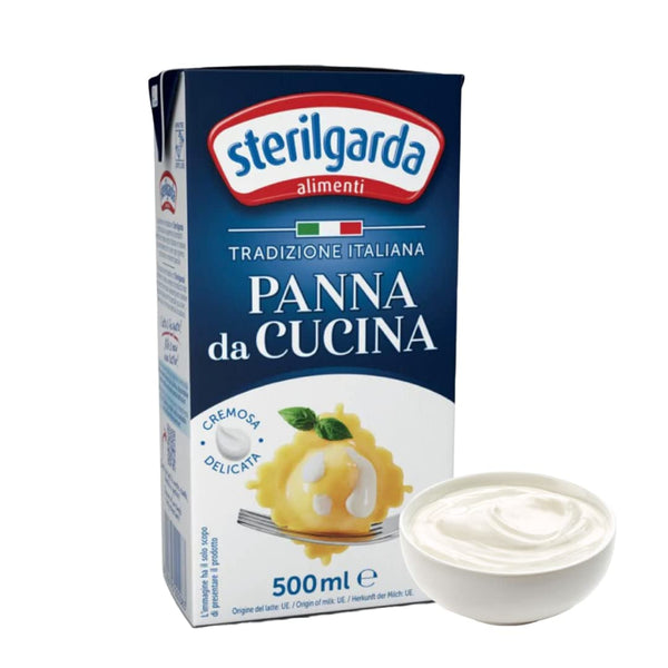 Sterilgarda Italian Cooking Cream, Panna da Cucina, 16.9 fl oz (500ml) - Pack of 1