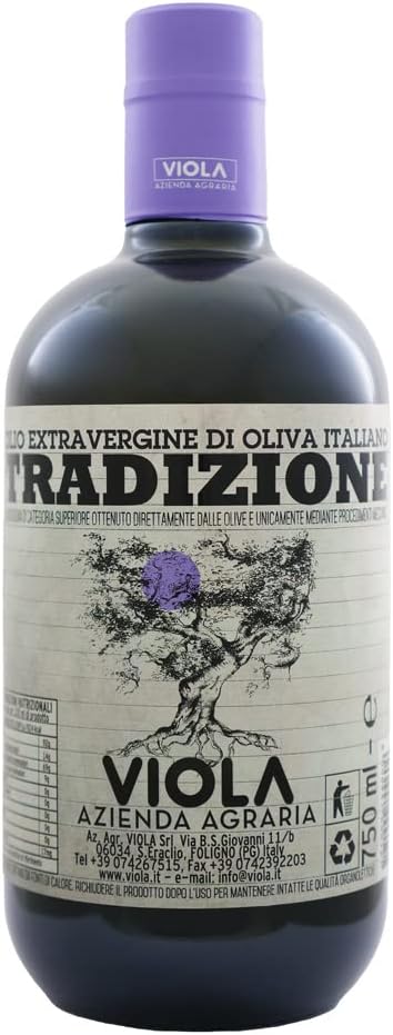 Viola Tradizione 2019 Harvest Italian Extra Virgin Olive Oil From Umbria - 0.75