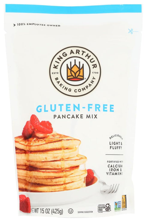 King Arthur Flour Gluten Free Pancake Mix 15 oz (Pack of 4)