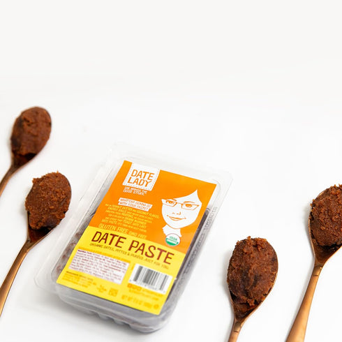 Date Lady Organic Date Paste, 2.2 lbs, 100% Organic Dates, Vegan, Gluten Free, Sugar Substitute for Baking