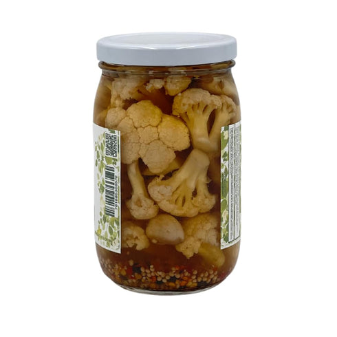 -17 Oz The Cauliflower | Pickled Cauliflower - Tangy, Crunchy & Flavorful Gourmet Vegetable Snack Vegan & Low-Calorie