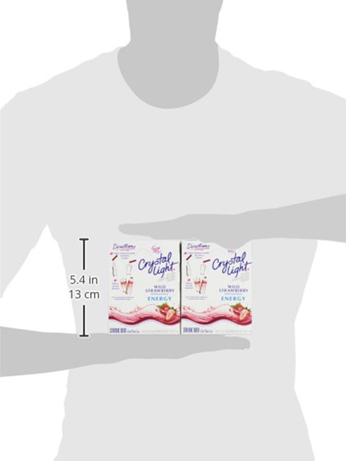 Crystal Light Energy Strawberry On-The-Go Powdered Drink Mix, 30 Count