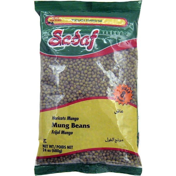 Sadaf Mung Beans - 24 oz.- Whole Green Mung Beans for sprouting