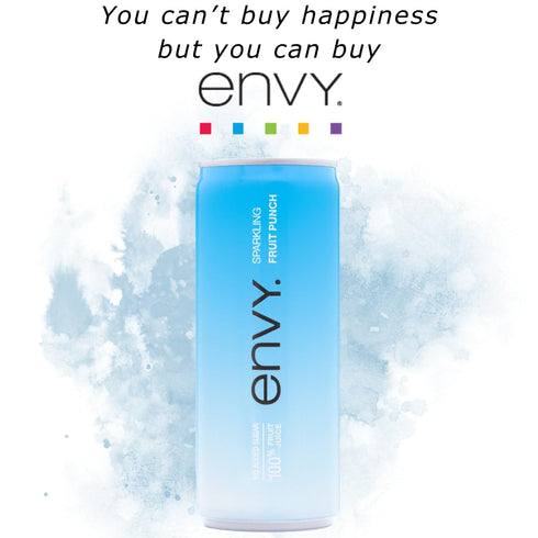 100% 8oz 24) Envy Sparkling Fruit Juice, Fruit Punch (Case