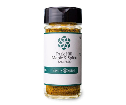 Savory Spice Park Hill Maple & Spice - Salt-Free Maple Pepper Blend for BBQ Dry Rub, 3.4 oz