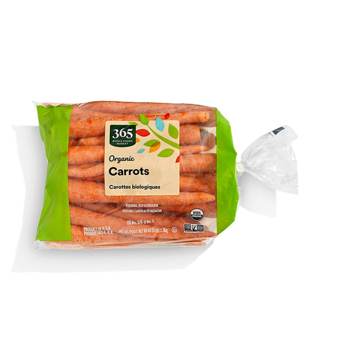 365 by Whole Foods Market , Organic Carrots Bag, 80 Ounce