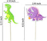 ALISSAR 35-Pack Baby Dinosaur Cupcake Toppers Picks for Kids Birthday Baby Shower Party Decorations Supplies