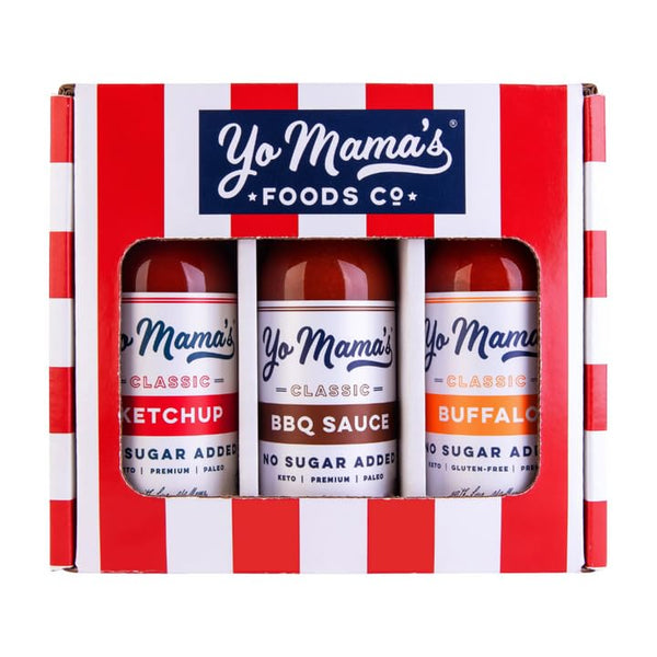 Yo Mamas Foods Low Carb Condiments Gift Set | Includes (1) Buffalo