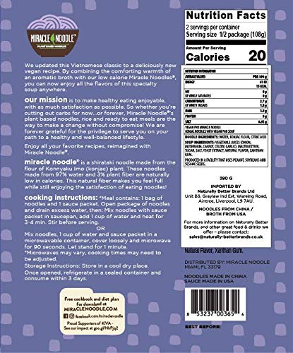 Miracle Noodle Ready-to-Eat Pho Meal, 0.43 lb
