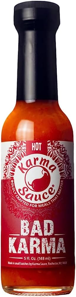 Bad Karma Hot Sauce 3-PACK | Hot With A Savory-Sweet Tang |