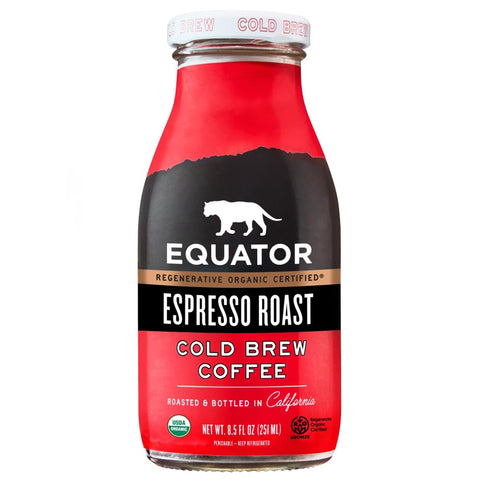 Equator Coffee & Tea, Coffee Cold Brew Espresso Roast Organic, 8.5 Fl