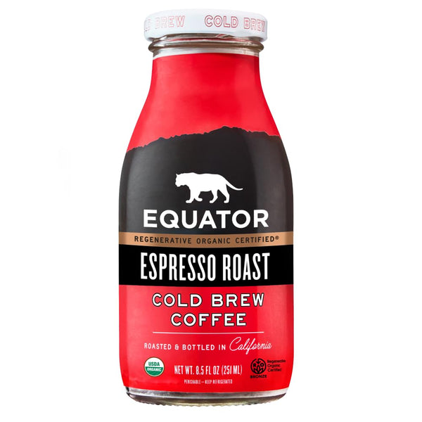 Equator Coffee & Tea, Coffee Cold Brew Espresso Roast Organic, 8.5 Fl