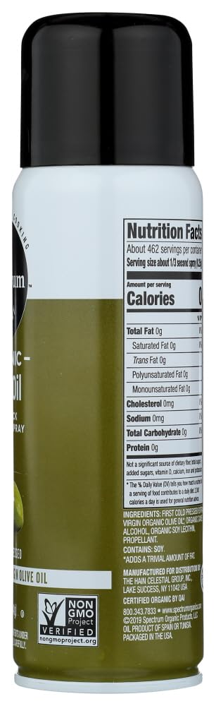 (3x5 Oz) Spectrum Naturals Organic Extra Virgin Olive Oil Spray
