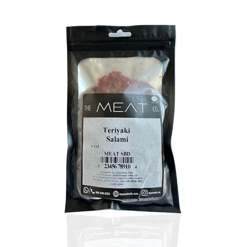 The Meat Co kosher certified Teriyaki Beef Salami Chips, kosher certified, Made with Premium Meats,