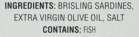3.75-Ounce (Pack 6) Crown Prince Two Layer Brisling Sardines in Extra Virgin Olive Oil, Cans