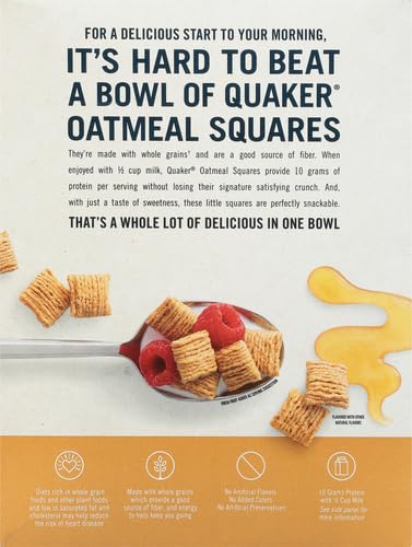 14.5 Oz Quaker, Oatmeal Squares, Honey Nut