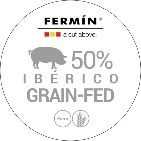 2 oz 28+ Fermin Jamon Iberico All Natural Sliced Spanish Ham, No Nitrates or Nitrites, Gluten & Lactose Free Aged
