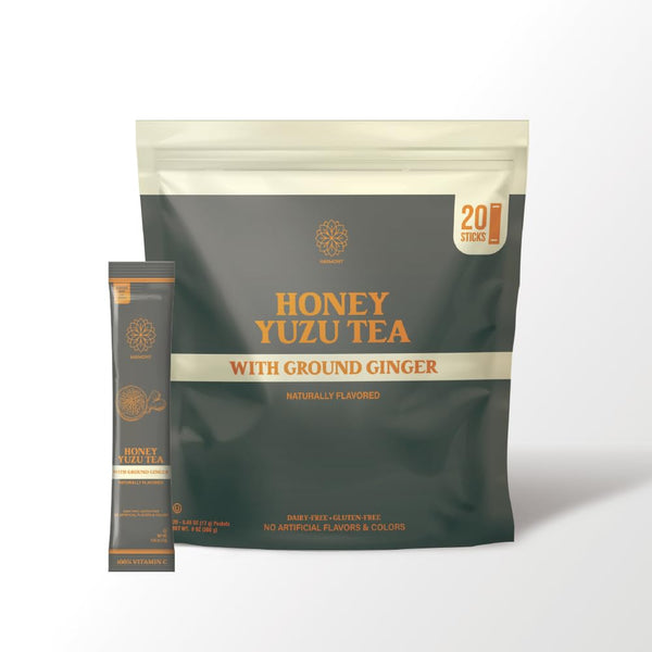 The Harmony Honey Yuzu (20 Sticks) Premium Black Tea, with Ground Ginger,