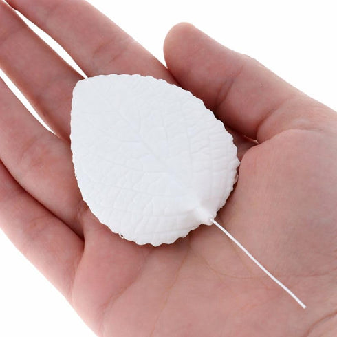 Global Sugar Art Hydrangea Leaves Sugar Cake Flowers White Mix of Large