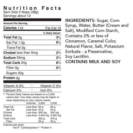 Lyons Cinnamon Designer Dessert Sauce, 16 ounces, Squeeze Bottle