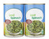 Generic Leaf Spinach Canned 13.5 oz (2 Pack) Ready-to-Use Cooked Greens for Recipes