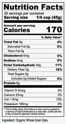 3 lb, Anthony's Organic Steel Cut Oats, Gluten Free, Non GMO, Irish Oatmeal, Whole Grain