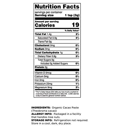 2 Terrasoul Superfoods Raw Organic Cacao Paste/Liquor, Pounds