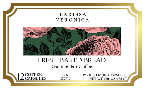 Larissa Veronica (12 572762) 3 Pack Fresh Baked Bread Guatemalan Coffee (Single Serve K-Cup Pods) (Gourmet, Naturally